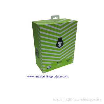 green stripe headset boxes